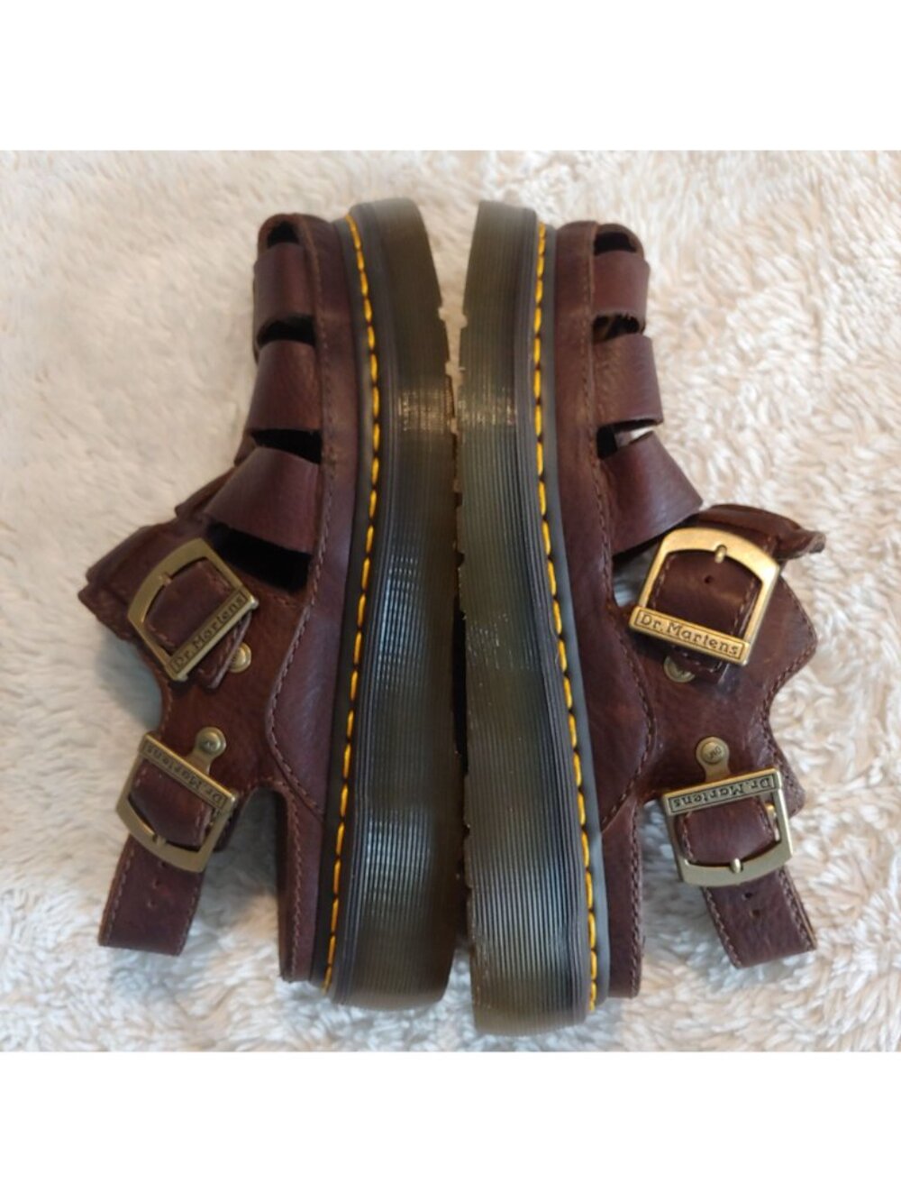 Dr Martens Wrenlie Chunky FIsherman Grizzly Leather Sandals Streetwear Gorp 9 - Picture 3 of 12